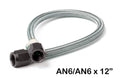 Stainless Steel Braided Hose -4An 16 Foot Blue Stainless Steel Braided Hoses NOS