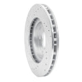 R1 Concepts Brake Rotor Drilled and Slotted Silver Fits Infiniti I30