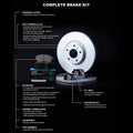 R1 90-93 Mazda Miata Rear Carbon Coated Brake Rotor Set w/Ceramic Pads and Hardware