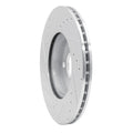 DFC 14-21 Mini Cooper Clubman Front Right Drilled & Slotted Silver Brake Rotor