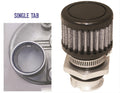 Moroso GM LS Valve Cover Breather Kit - OEM - Single Tab Oil Fill Hole - Black Finish