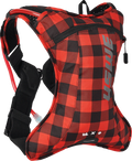 USWE Outlander Hydration Pack 2L - Flannel Red/Black
