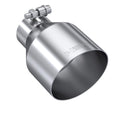 MBRP Universal Stainless Steel Tip 2.5in ID / 4.5in OD Out / 6.5in Length Angle Cut Single Wall