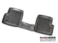 This rear black floor liner from Rugged Ridge fits 15-18 Jeep Renegades.