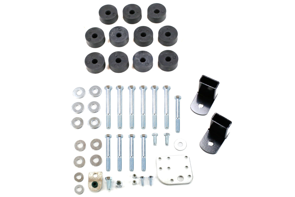 ~(6.7 lbs. 7X7X5)~ TJ 1 Inch Body Lift Kit UHMW 97-06 Wrangler TJ TeraFlex