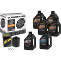 Maxima V-Twin Oil Change Kit Mineral w/Chrome Filter Evolution