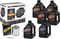 Maxima V-Twin Oil Change Kit Mineral w/Chrome Filter Evolution