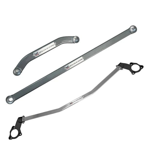 Megan Strut Bar Honda Civic 12 Acura ILX 13 Rear Lower Gunmetal