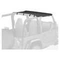 Bikini Top Strapless Black Denim Jeep 97-02 Wrangler; Fits into drill-in 51210-01 channel (not compatible with 51238 channel)