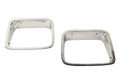 Kentrol 87-95 Jeep Wrangler YJ Headlight Bezels Pair - Polished Silver