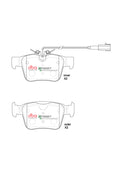 DBA 17-19 Alfa Romeo Giulia (Excl Quadrifoglio) SP Performance Rear Brake Pads
