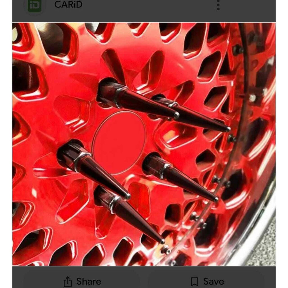 6 LUG SPIKE KIT CONCIAL 12X1.5 RED 24 LUGS & 1 KEY