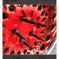 6 LUG SPIKE KIT CONCIAL 12X1.5 RED 24 LUGS & 1 KEY