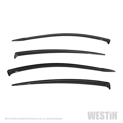~(4 lbs. 47X12X3)~ Tape On Wind Deflector 4pc Smoke Elantra 2017-2019