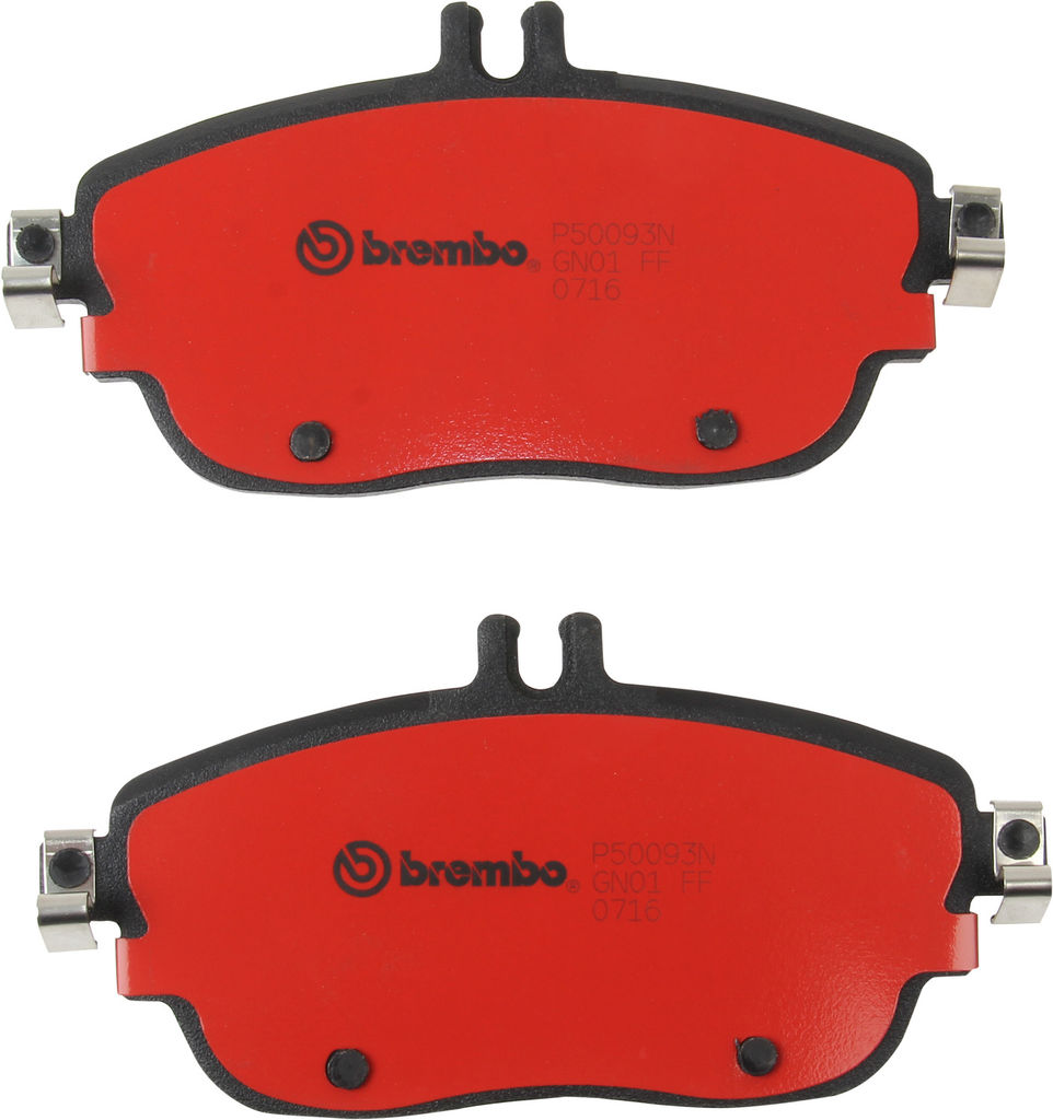 Brembo 16-17 Mercedes-Benz B250e/15-19 GLA250 Front Premium NAO Ceramic OE Equivalent Pad