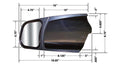 0715 TUNDRA/0815 SEQUOIA CUSTOM TOWING MIRROR PAIR