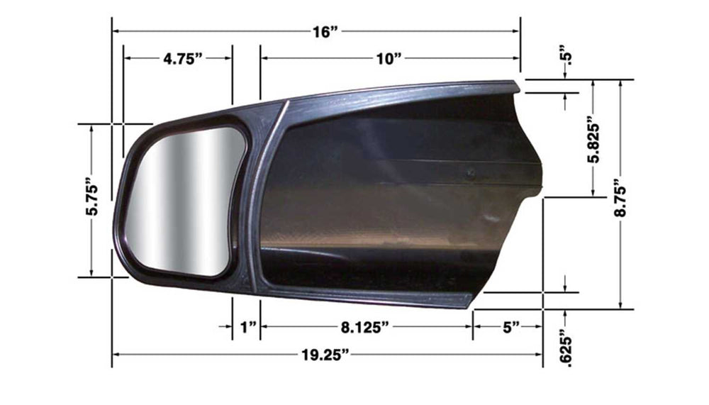 0715 TUNDRA/0815 SEQUOIA CUSTOM TOWING MIRROR PAIR