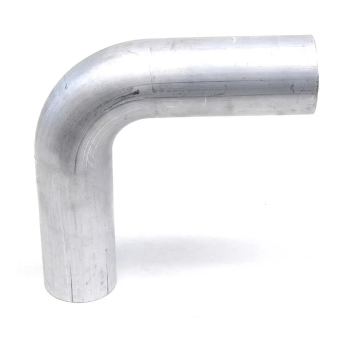 HPS Performance 3.5 OD 90 Degree Bend 6061 Aluminum Elbow Pipe 16 Gauge w/ 5-5/8 CLR