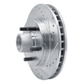 DFC 92-02 Chevrolet C1500 Suburban Front Right Drilled & Slotted Silver Brake Rotor