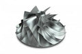 ~(2 lbs. 6X6X6)~ 1998-2002 Dodge 5.9L Cummins Performance Billet Compressor Wheel for STOCK HX35/HY35 Turbo Applications - Wicked Wheel 2 (WW2) Compressor Wheel Series Part #WW3598