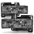 ANZO 1988-1998 Chevrolet C1500 Crystal Headlights w/ Smoke Lens