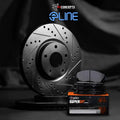 R1 14-21 Dodge ProMaster 1500 Front Left Slotted Black Brake Rotor