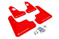Rally Armor 08-17 Mitsubishi EVO X Red UR Mud Flap w/ White Logo