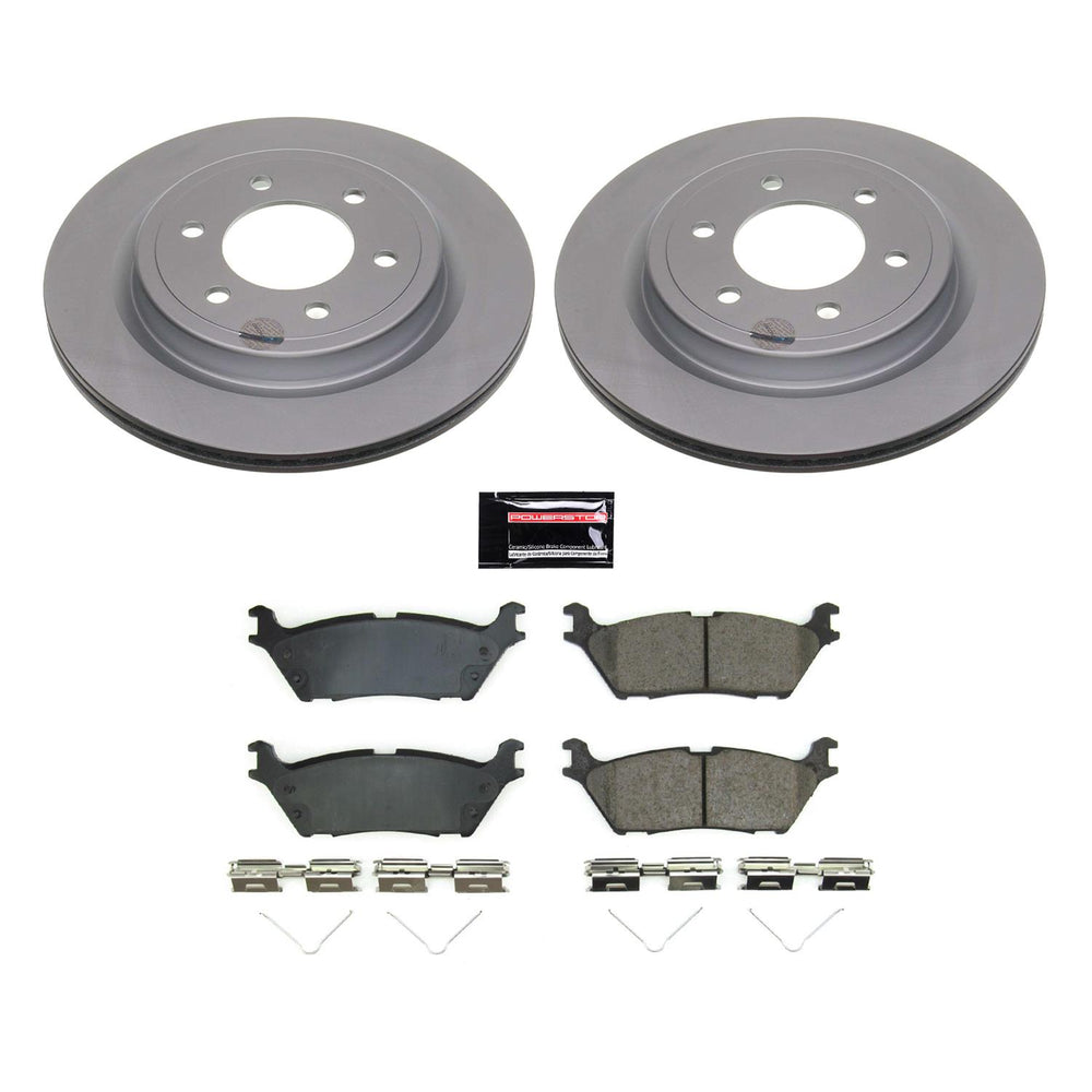 Power Stop 2022 Lincoln Navigator Rear Z17 Coated Brake Kit