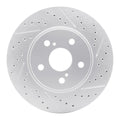 R1 02-15 Lexus Is250 Front Right Drilled & Slotted Geoperformance Rotor