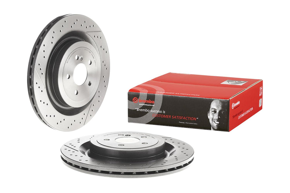 Brembo 17-20 Mercedes-Benz AMG GT/19-20 AMG GT 63 Rear Premium UV Coated OE Equivalent Rotor
