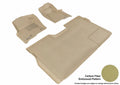 3D MAXpider 2010-2014 Ford F-150 Supercrew Kagu 1st & 2nd Row Floormats - Tan