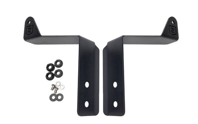 Front Bumper Top LED Bracket Black Mild Steel Bolt-on no drilling required to mount (1) 30 Inch Curved ZROADZ or Similar Style LED Light Bar