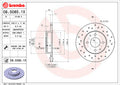 Brembo 12-19 Fiat 500 Rear Premium Xtra Cross Drilled UV Coated Rotor