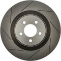 R1 05-23 Chrysler 300 Front Right Drilled & Slotted Black Brake Rotor