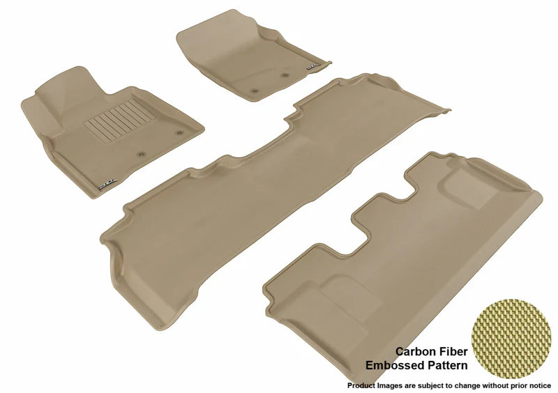 3D KAGU FLOOR MAT 3 ROW SET TAN