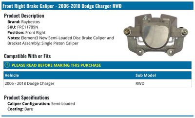 PREMIUM NEW SEMI LOADED CALIPER