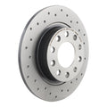 Brembo 13-16 Dodge Dart Rear Premium Xtra Cross Drilled UV Coated Rotor