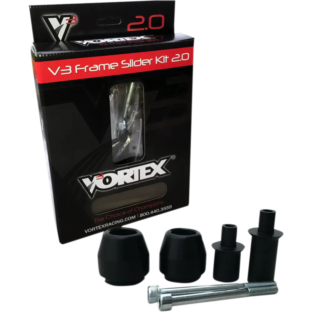 Vortex Racing 03-04 Kawasaki ZX 600 RR V3 2.0 Frame Slider Kit- No Cut