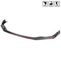 IS350 IS200T FRONT BUMPER LIP GLOSSY BLACK WITH RED TRIM