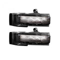 1517 F150/1719 RAPTOR SIDE MIRROR LENSES W WHITE LED TS SMOKED LENS