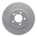 R1 93-07 Ford Thunderbird Front Left Drilled & Slotted Geoperformance Rotor