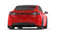Rally Armor 21-26 Tesla Model S / S Plaid Black UR Mud Flap w/Red Logo