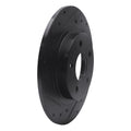 R1 98-05 Buick Park Avenue Rear Left Drilled & Slotted Black Brake Rotor