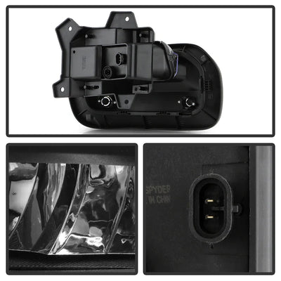 Spyder  Dodge RAM 1500 2025+ OEM Style Full Led Fog Lights W/ Switch- Set FL-DR2025-15-LED-C