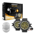 XK Glow Motorcycle Front LED Turn Signal Kit - Flat Style Clear Lenses