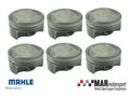 Mahle MS Piston Set Por 964/993 Turbo 102mm Bore 76.4mm Stk 127mm Rod 23mm Pin 22.6cc 9.3CR Set of 6