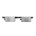 GMC Chevy Sierra Silverado 16-18 1500 2019 1500 LD 16-19 2500/3500 Ultra High Power Bed Rail / Cargo Area LED Light Kit w/ Complete Wiring Kit - 2-Piece Set in White LED with Clear Lens