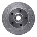 DFC 88-91 Chevrolet C1500 Front Left Drilled & Slotted Silver Brake Rotor