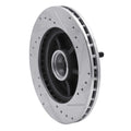DFC 88-91 Chevrolet C1500 Front Left Drilled & Slotted Silver Brake Rotor