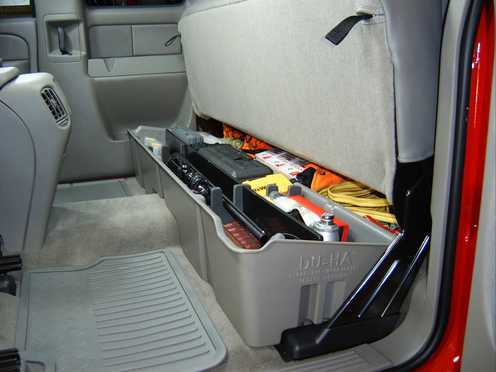 Cargo Carrier: 1999-2005 Chevrolet & GMC Pick Up Full Size Extended Cab; Down Underseat Holding Apparatus; graphite